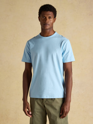 Joules Rugby Club Light Blue Crew Neck Cotton T-Shirt
