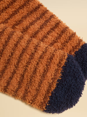 Joules Men's Fluffy Orange Fox Socks
