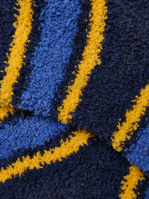Joules Men's Fluffy Blue Stripe Socks