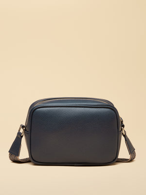 Joules Trent Navy & Gold Cross Body Bag with Adjustable Thick Strap