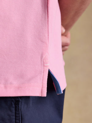 Joules Woody Light Pink Cotton Pique Polo Shirt