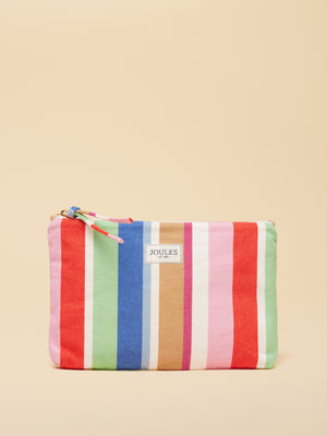 Joules Carrywell Multi Stripe Printed Pouch