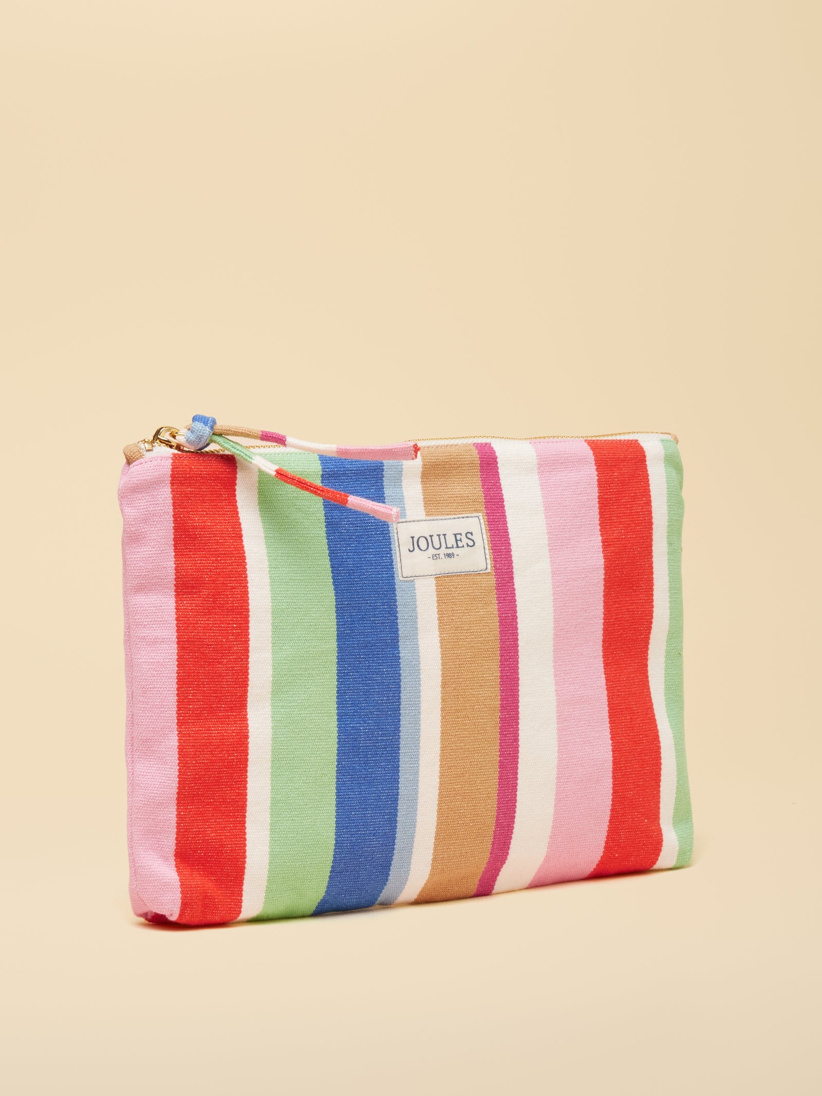 Joules Carrywell Multi Stripe Printed Pouch