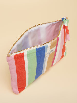 Joules Carrywell Multi Stripe Printed Pouch