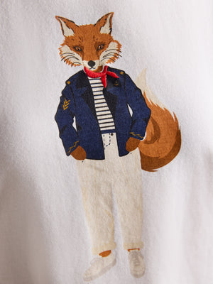Joules Jonty Fox Graphic Short Sleeve 100% Cotton T-Shirt