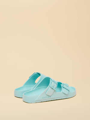 Joules Sunseeker Light Blue EVA Double Buckle Sliders