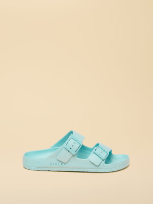 Joules Sunseeker Light Blue EVA Double Buckle Sliders