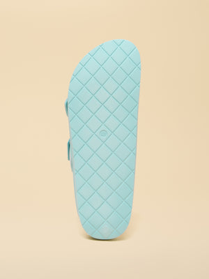 Joules Sunseeker Light Blue EVA Double Buckle Sliders