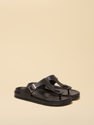 Joules Soleil Black Buckle Flip Flop