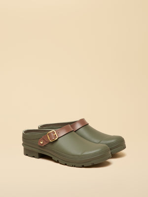 Joules Elbridge Khaki Green Welly Clogs