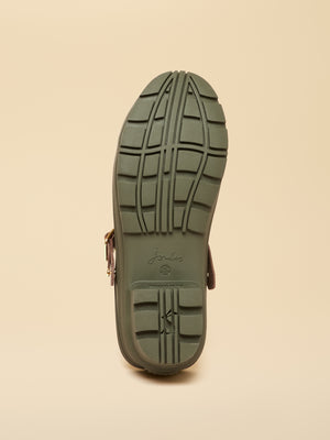 Joules Elbridge Khaki Green Welly Clogs