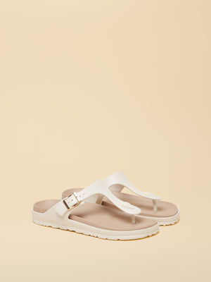 Joules Soleil White Buckle Flip Flop