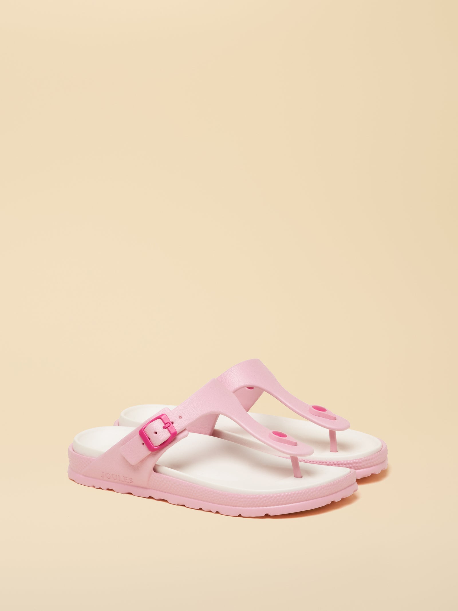 Joules Soleil Pink Buckle Flip Flop