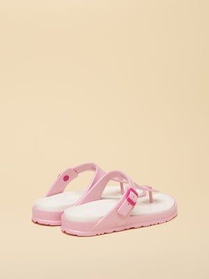 Joules Soleil Pink Buckle Flip Flop