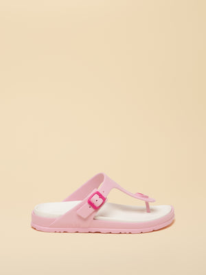 Joules Soleil Pink Buckle Flip Flop