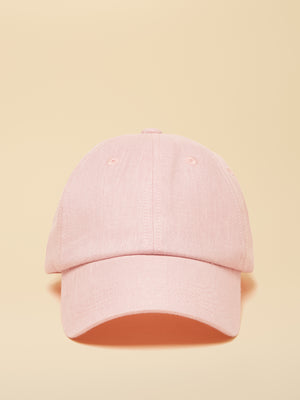 Joules Daley Pink Pure Linen Baseball Cap