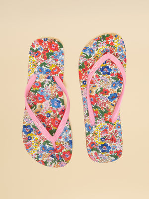 Joules Sandy Ditsy Printed Flip Flops