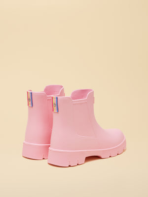 Joules Raindance Light Pink Lightweight EVA Ankle Wellies