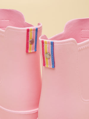 Joules Raindance Light Pink Lightweight EVA Ankle Wellies