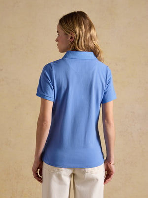 Joules Woody Blue Cotton Pique Short Sleeve Polo Shirt
