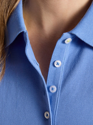 Joules Woody Blue Cotton Pique Short Sleeve Polo Shirt