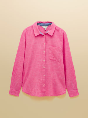 Joules Ida Pink Long Sleeve Cotton Shirt