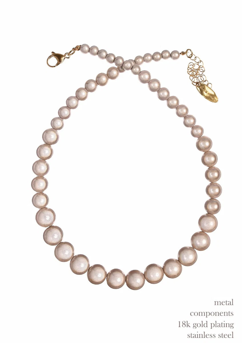 Hot Tomato Champagne Sorbet Pearlescent Necklace