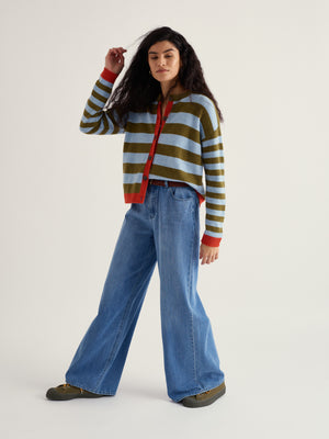 Seasalt Bright Shape Seagrass Mix Pinwell Cardigan