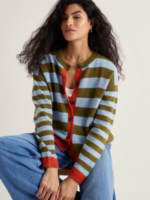 Seasalt Bright Shape Seagrass Mix Pinwell Cardigan