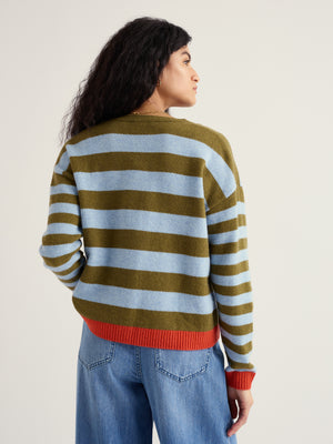 Seasalt Bright Shape Seagrass Mix Pinwell Cardigan