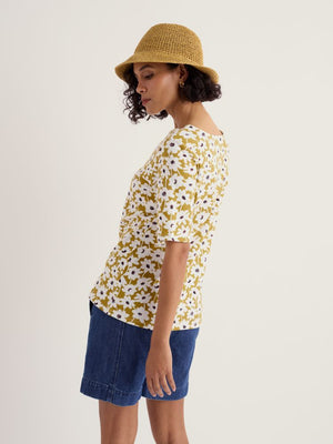 Seasalt Inked Cosmos Avocado Poisson T-Shirt
