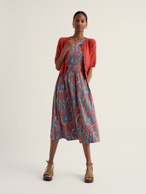 Seasalt Red Hot Poker Dusk Porthmeor Wave Dress