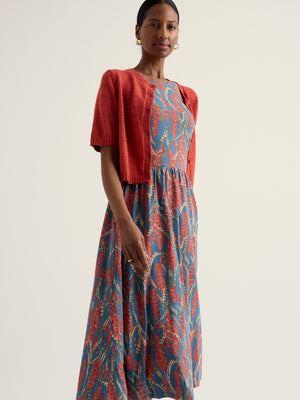 Seasalt Red Hot Poker Dusk Porthmeor Wave Dress