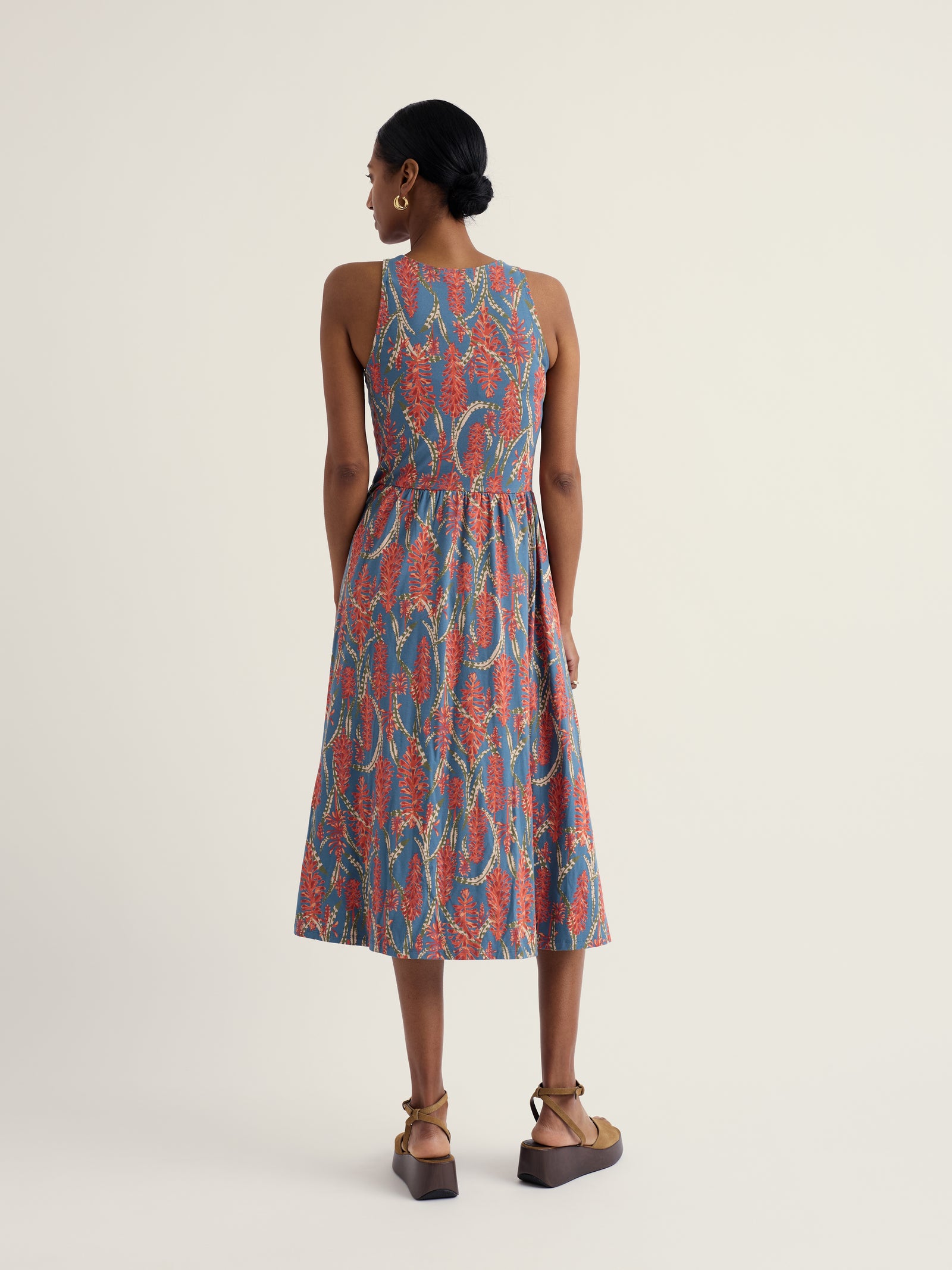 Seasalt Red Hot Poker Dusk Porthmeor Wave Dress