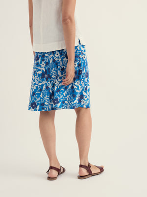 Seasalt Winding Meadow Sailboats Knee Length Rose Skirt