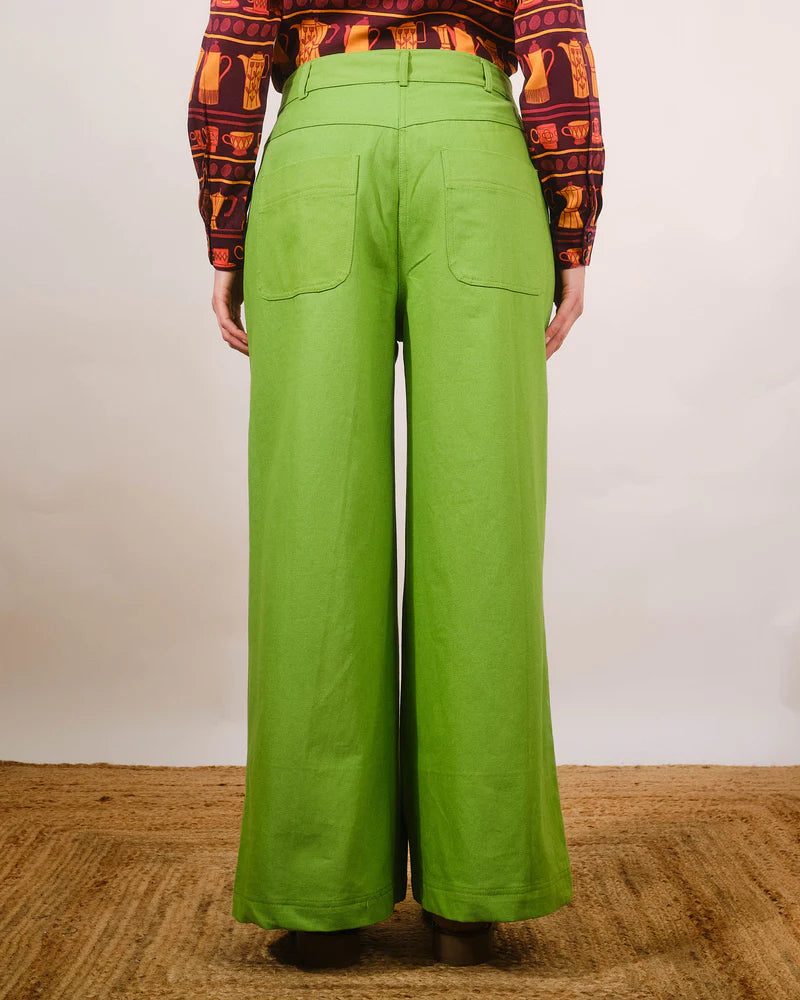 Pretty Vacant Ross Peridot Twill Trousers
