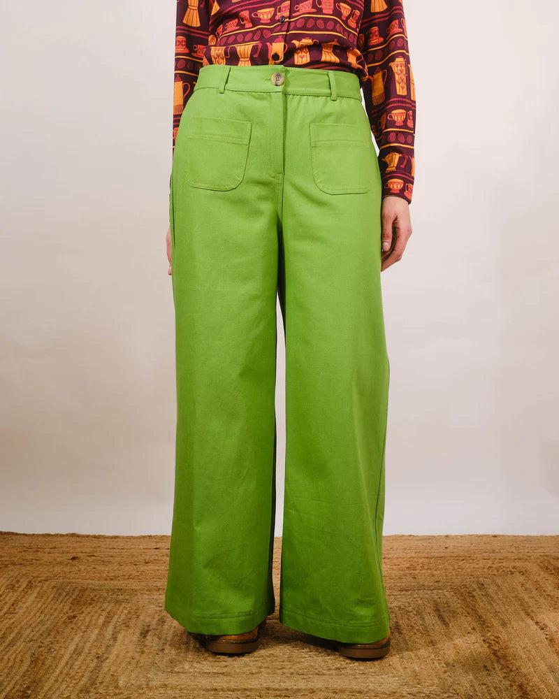 Pretty Vacant Ross Peridot Twill Trousers