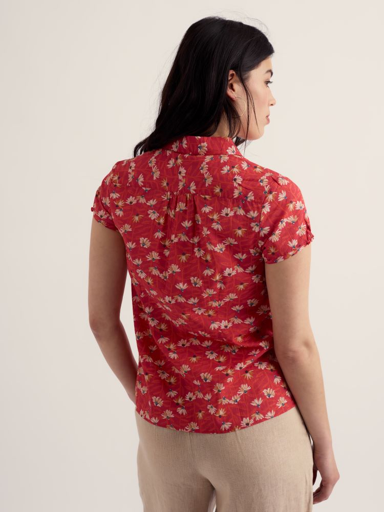 Seasalt Echinacea Stems Tomato Rushmaker Shirt