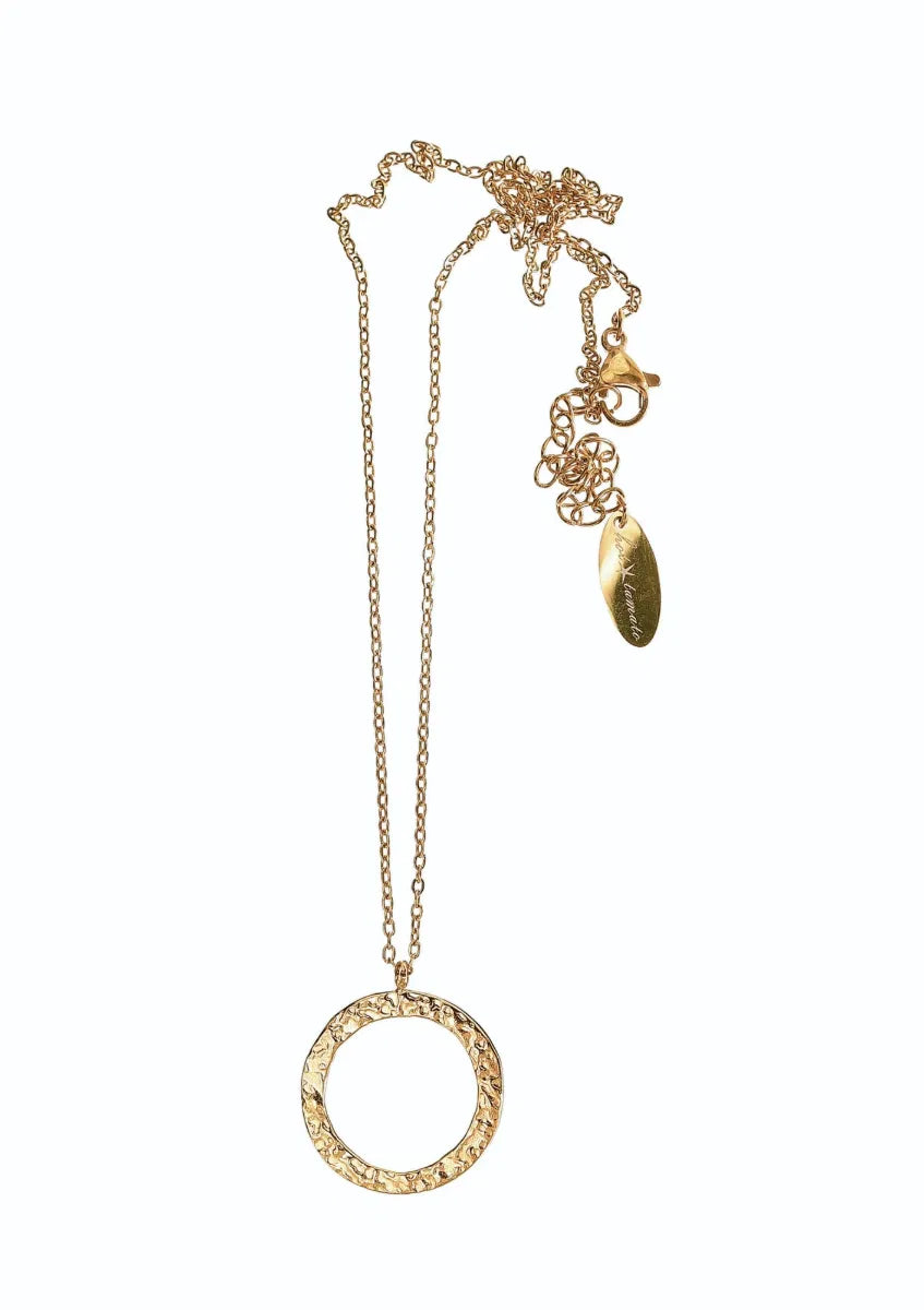 Hot Tomato Gold Whole of the Moon Necklace