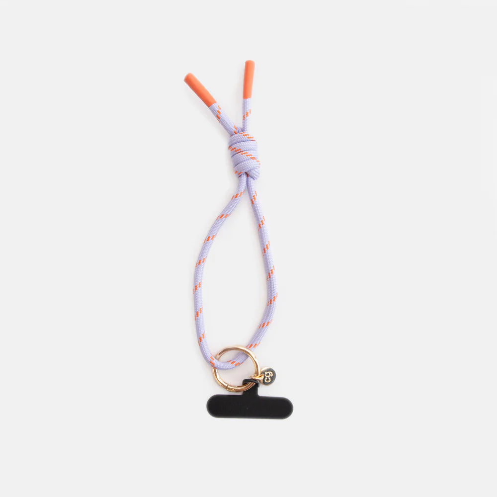 Caroline Gardner Lilac & Orange Wristlet Phone Strap