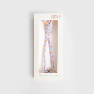 Caroline Gardner Lilac & Orange Wristlet Phone Strap