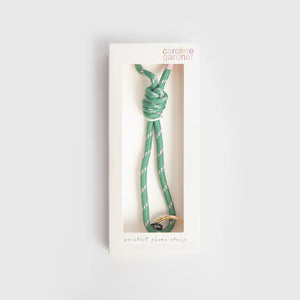Caroline Gardner Green and Pink Wristlet Phone Strap