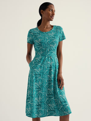 Seasalt Lawn Lines Deep Dive Short-Sleeved April Dress