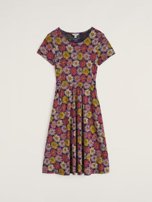 Seasalt Painted Asters Maritime Short Sleeved April Dress