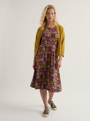 Seasalt Painted Asters Maritime Short Sleeved April Dress