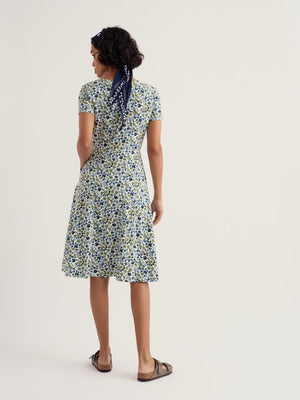 Seasalt Beach Blooms Chalk S/S April Dress