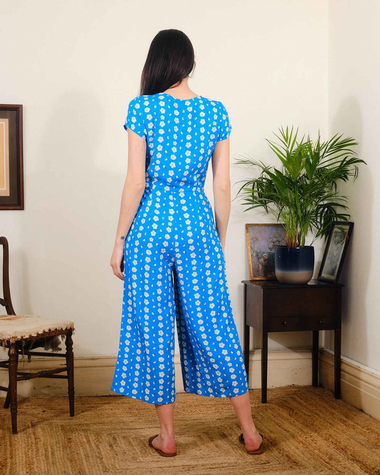 Pretty Vacant Buttercups Blue Playsuit