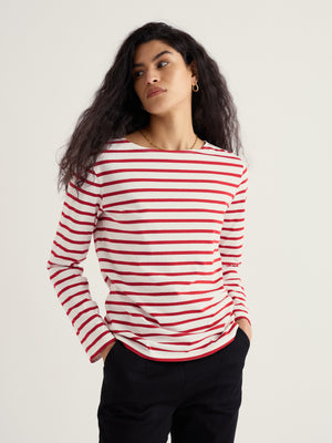Seasalt Breton Deep Rust Sailor Shirt