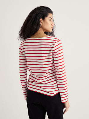 Seasalt Breton Deep Rust Sailor Shirt