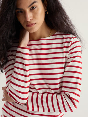 Seasalt Breton Deep Rust Sailor Shirt